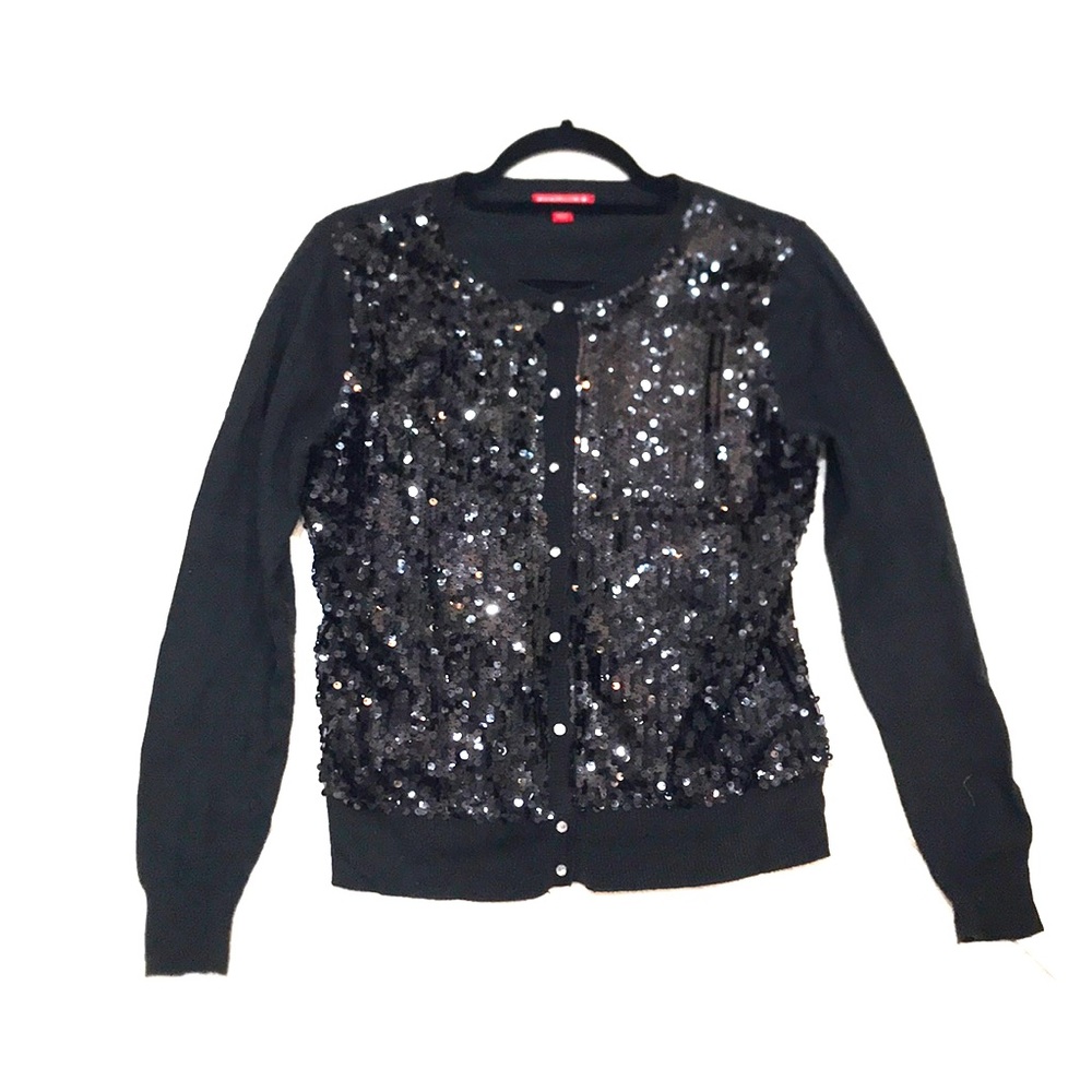 Sequin cardigan! Add shiny to your life!